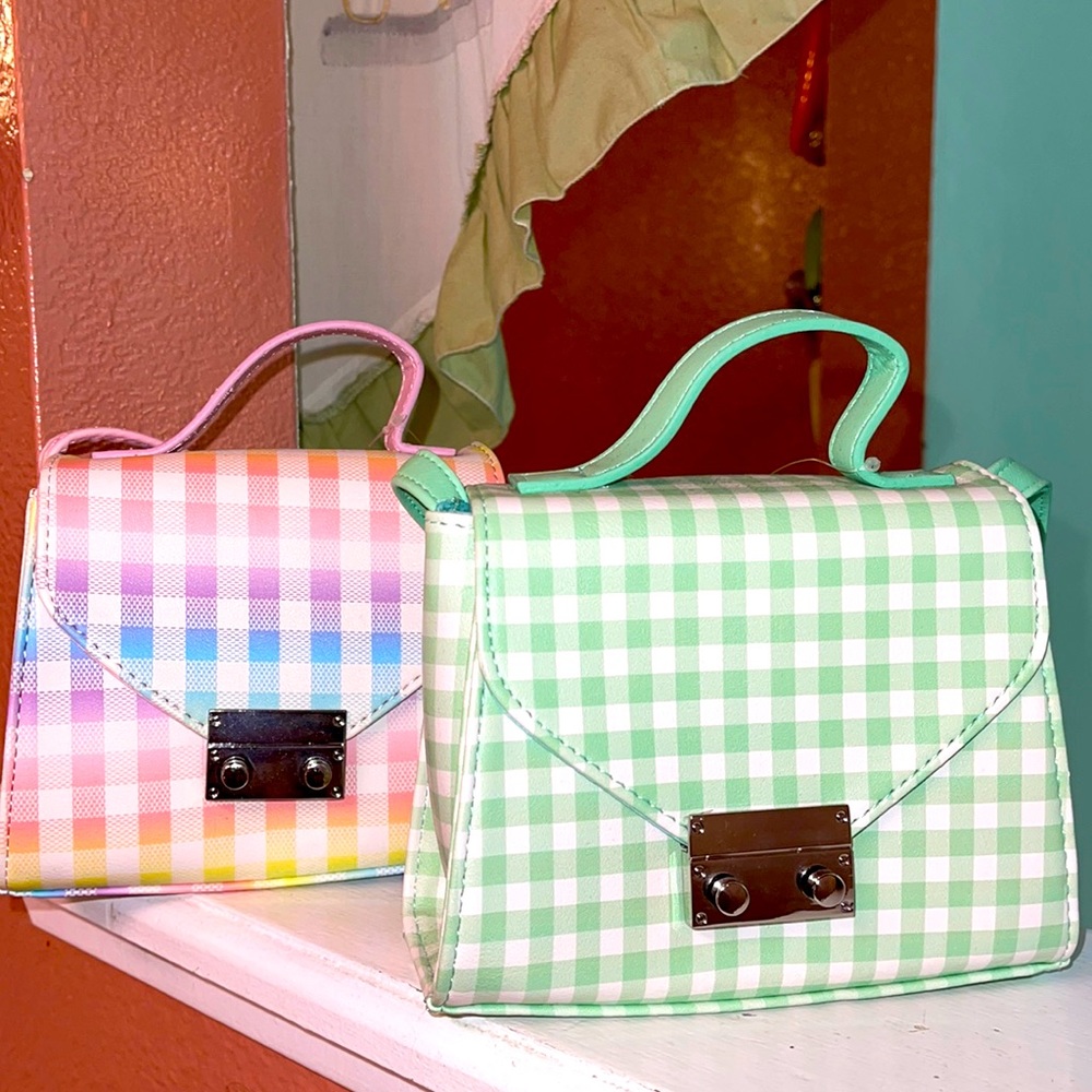 NWT Set of 2 Wonder Nation Girl’s Pastel Easter Colors Satchel Bags